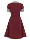 Rochie Vintage Pin Up Checkerboard