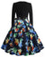 Rochie Vintage Pin Up Cu Flori Albastre