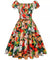 Rochie Vintage Pin Up Marime Plus Albă