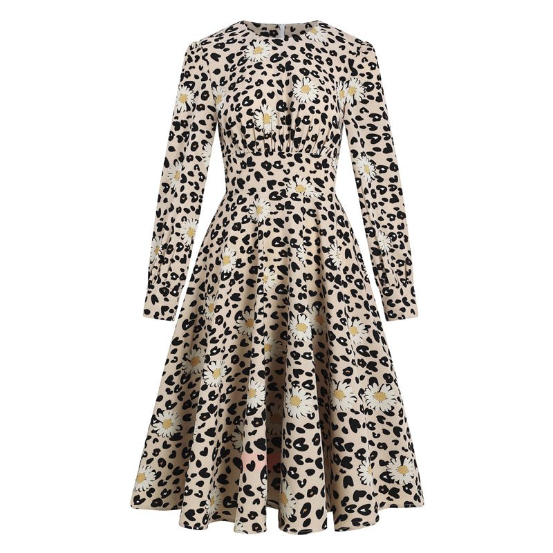 Rochie Vintage Pin Up Leopard