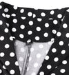 Rochie Vintage Neagră Cu Buline Pin Up
