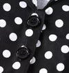 Rochie Vintage Neagră Cu Buline Pin Up