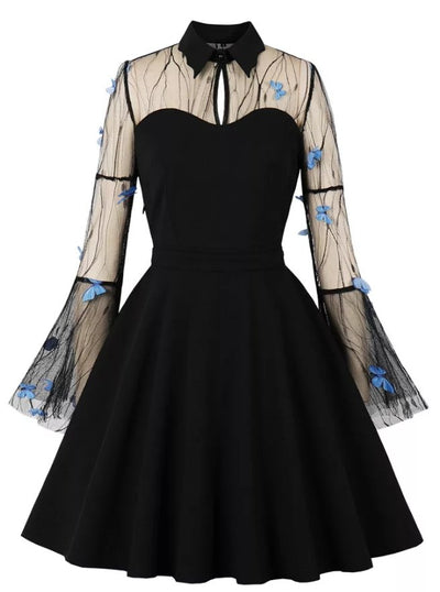 Rochie Vintage Pin Up Fluturi