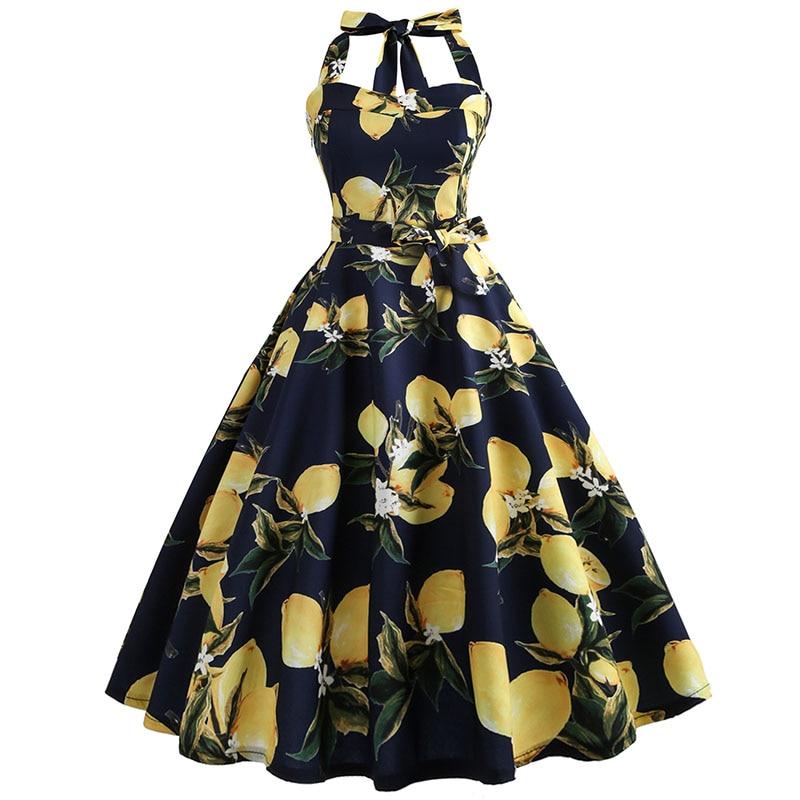 Rochie Vintage Pin Up Lemons