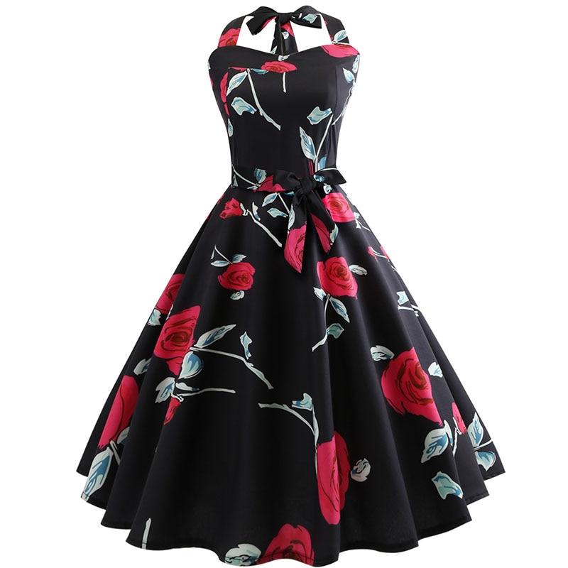 Rochie Vintage Pin Up Roses