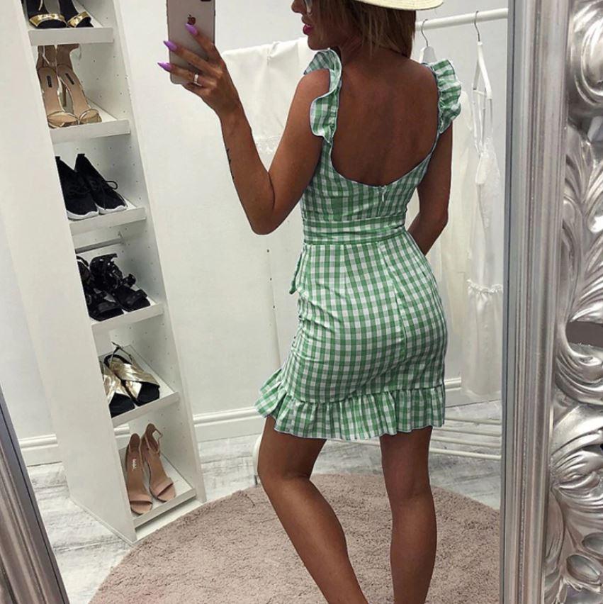 Rochie De Plajă Verde Vintage