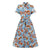 Rochie Vintage Plisată Sky