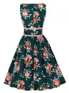 Rochie Cu Flori Plisate De Epocă