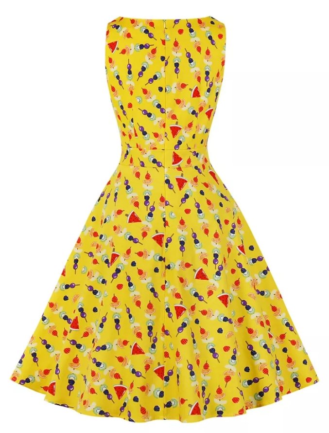 Rochie Vintage Buzunare Laterale