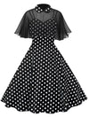 Rochie De Epocă Cu Buline Cu Voal