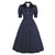 Rochie Vintage Cu Buline Bleumarin