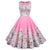 Rochie Printesa Vintage Flori Roz