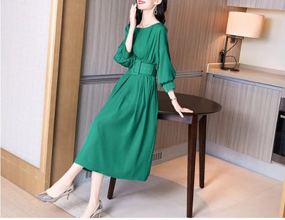 Rochie Verde De Calitate Vintage