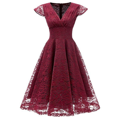 Rochie De Recepție Roșie De Epocă