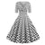 Rochie Vintage Rockabilly Anii 50 Buline Albe