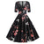 Rochie Rockabilly De Epocă Cu Păsări Anii 50
