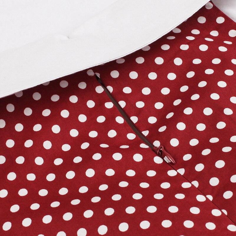 Rochie Vintage Din Bumbac Rockabilly Bordeaux