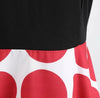 Rochie Rockabilly De Epocă Roșie Și Neagră