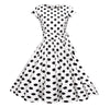 Rochie Vintage Romantica Alb Negru