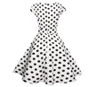 Rochie Vintage Romantica Alb Negru