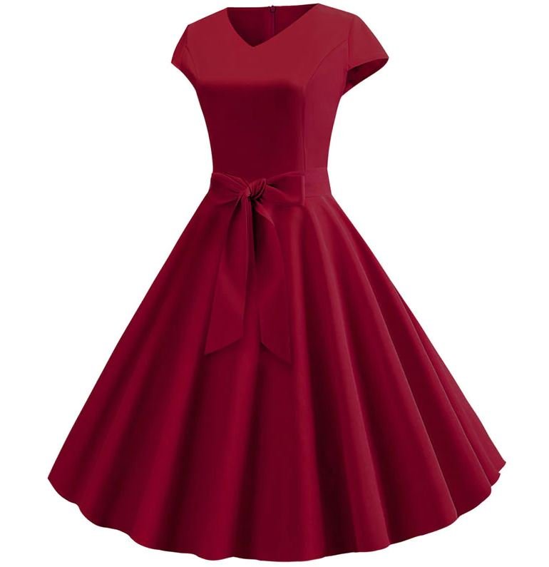 Rochie Vintage Romantic Burgundy