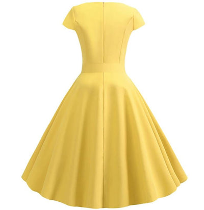 Rochie Galben Romantic Vintage