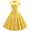 Rochie Galben Romantic Vintage