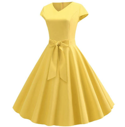 Rochie Galben Romantic Vintage