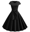 Rochie Romantică Vintage Neagră