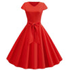 Rochie Roșie Vintage Romantică