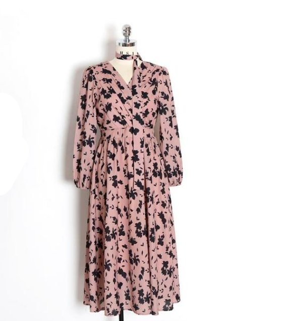Rochie Vintage Roz Din Anii 1940