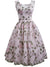 Rochie Brodata Cu Trandafiri Vintage