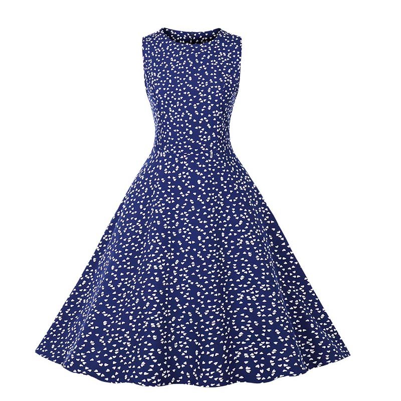 Rochie Vintage Blue Hearts