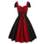 Rochie Vintage Din Dantela Rosie Si Neagra