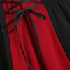 Rochie Vintage Din Dantela Rosie Si Neagra