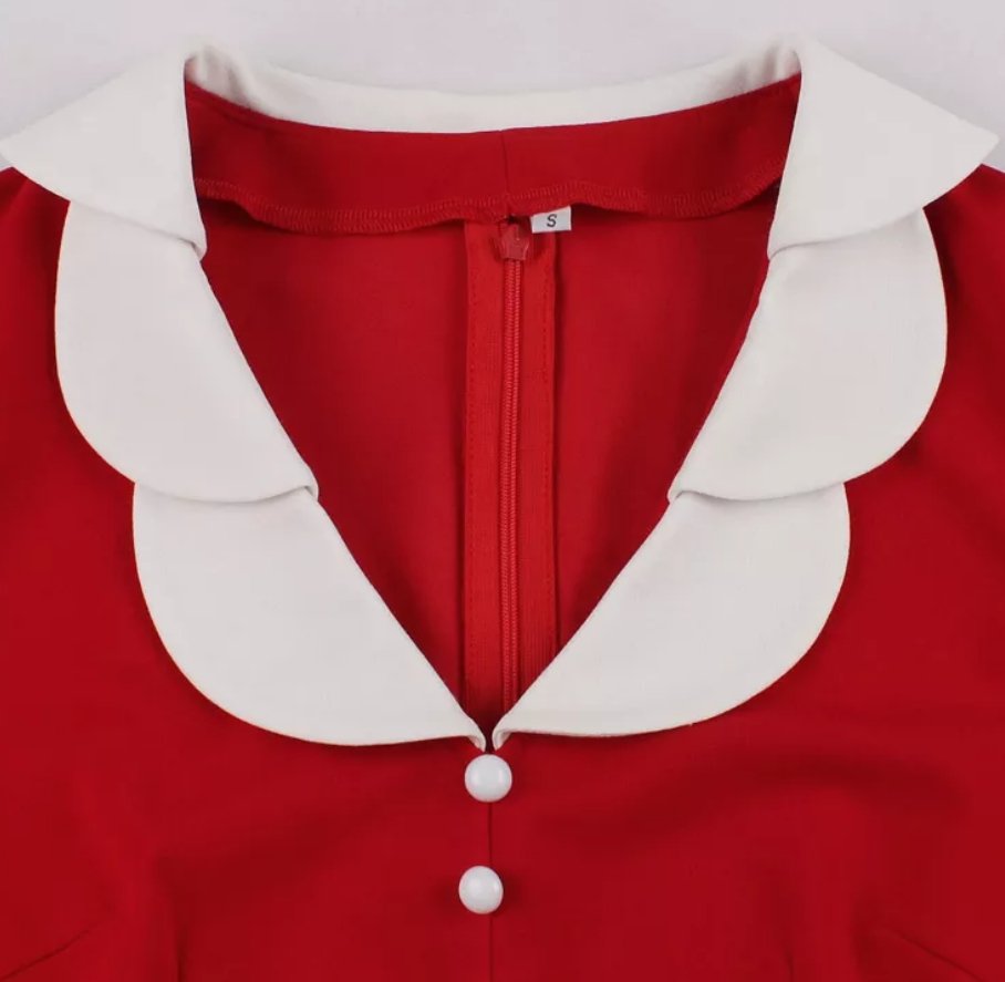 Rochie Vintage Roșie Pasiune