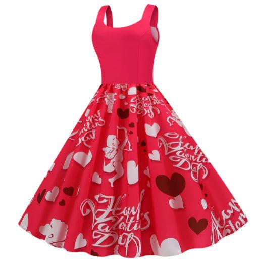 Rochie Cupidon Vintage De Valentine's Day