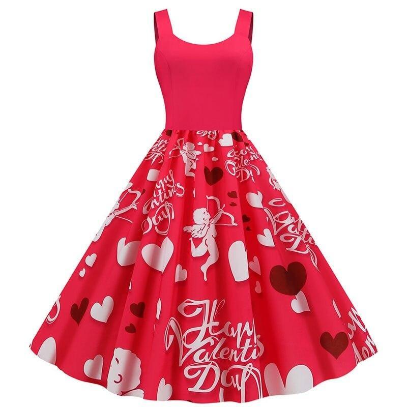 Rochie Cupidon Vintage De Valentine's Day