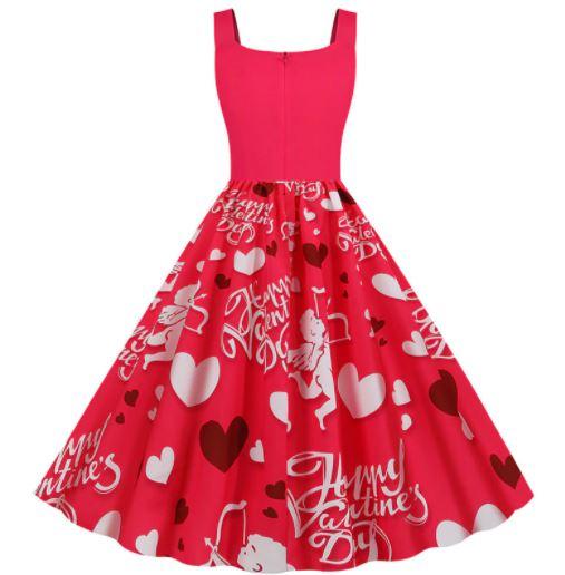Rochie Cupidon Vintage De Valentine's Day