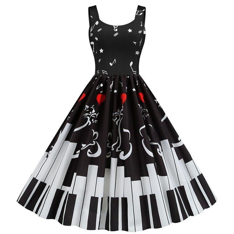 Rochie De Pian Vintage De Valentine's Day