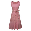 Rochie Roșie Fără Mâneci Vintage