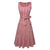 Rochie Roșie Fără Mâneci Vintage