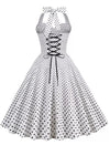 Rochie Vintage Pin Up Sexy Albă