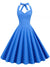Rochie Vintage Sexy Pin Up Albastra