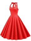 Rochie Roșie Pin Up Sexy De Epocă