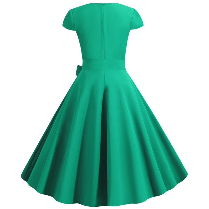 Rochie Vintage Pin Up Sexy Verde