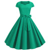 Rochie Vintage Pin Up Sexy Verde