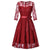 Rochie De Seara Rosie Vintage Cu Maneca Lunga