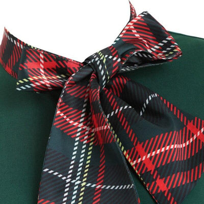 Rochie Vintage Tartan Verde