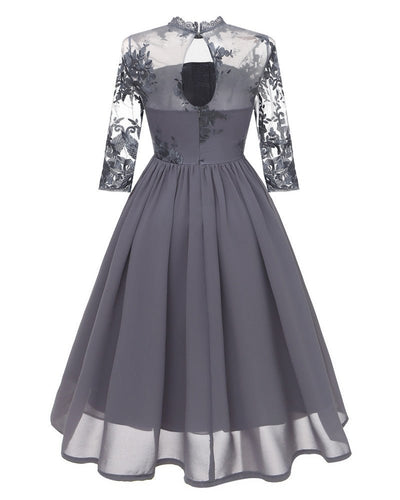 Rochie Vintage La Modă Gri
